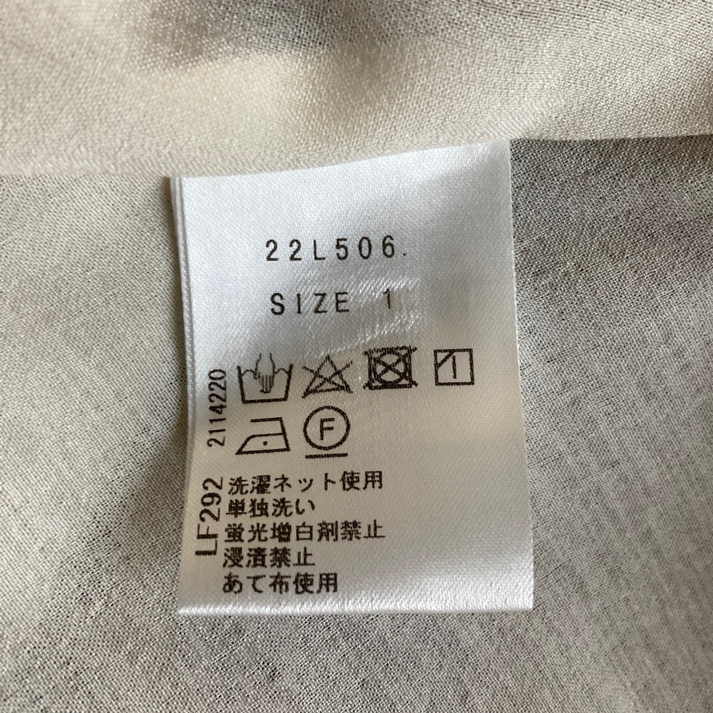 チェスティ 千鳥格子フラワーエンブロイダリーシャツワンピース
