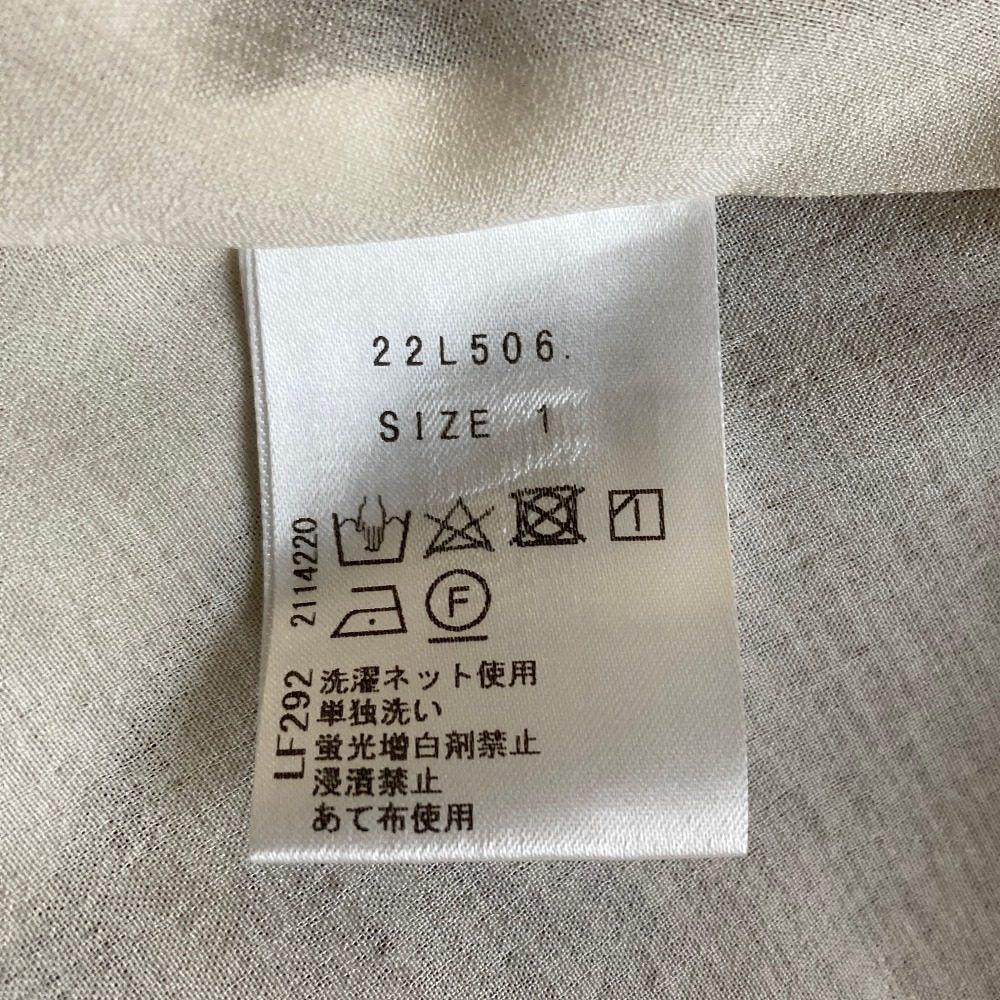 チェスティ 千鳥格子フラワーエンブロイダリーシャツワンピース