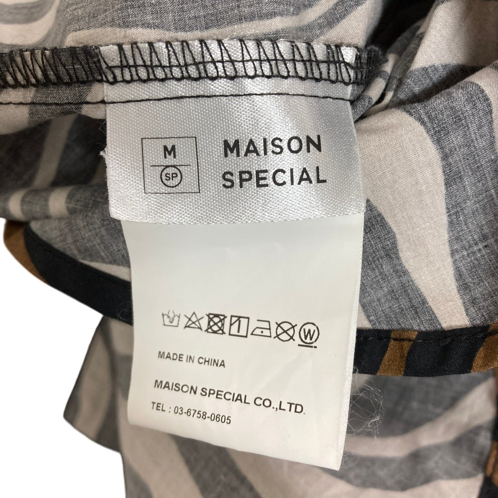 メゾンスペシャル バンドカラーシャツ