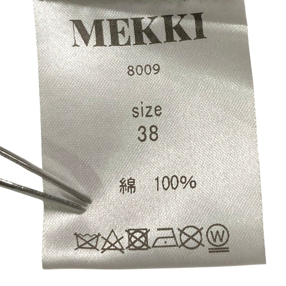 メッキ ドロップショルダーフリルブラウス