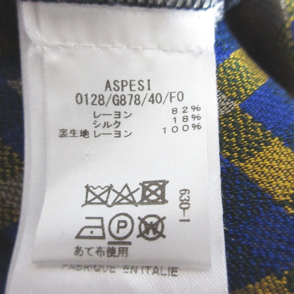 アスペジ シルク混ワイドパンツ