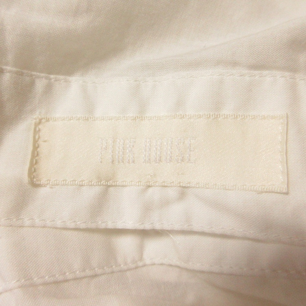 ピンクハウス 刺繍フリルレース七分袖ブラウス