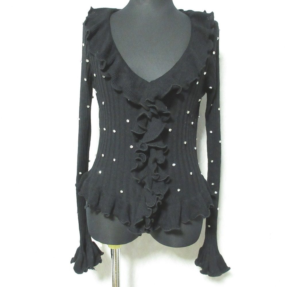 クレイミー Ruffle Frill Bijou ニットカーディガン