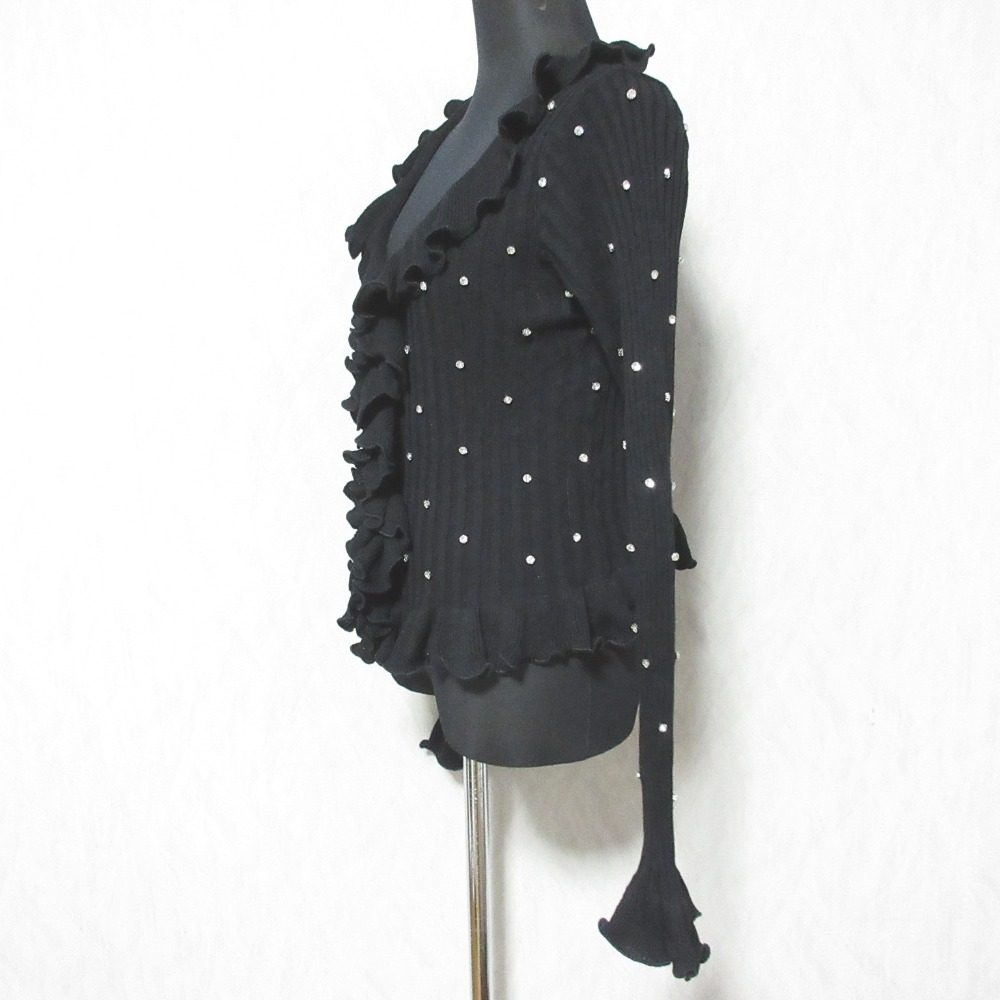 クレイミー Ruffle Frill Bijou ニットカーディガン