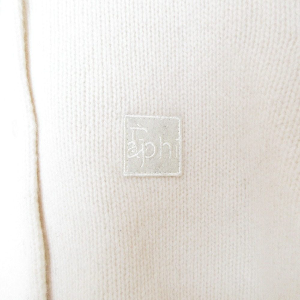 エフィ WOOL KNIT LOGO ニットカーディガン