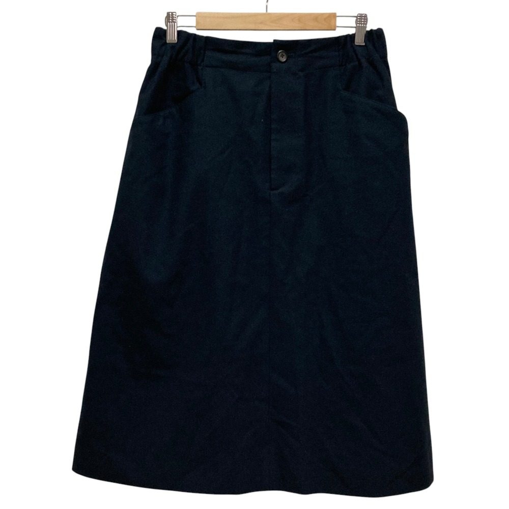 マーガレットハウエル FLANNEL WOOL ミモレトラペーズスカート