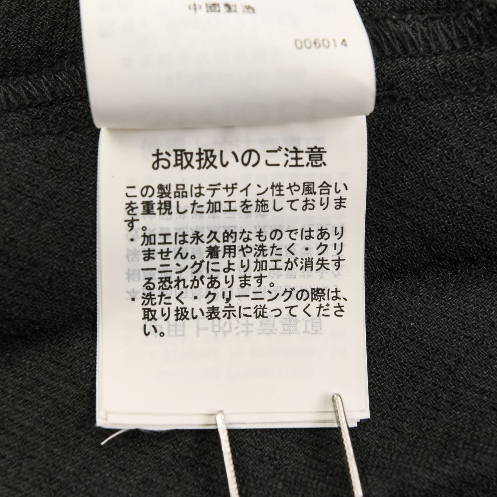 スナイデル プリーツ切替アシンメトリーノースリーブロングワンピース