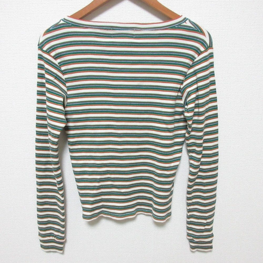 ヒステリックグラマー 刺繍ヘンリーネックチビTシャツ
