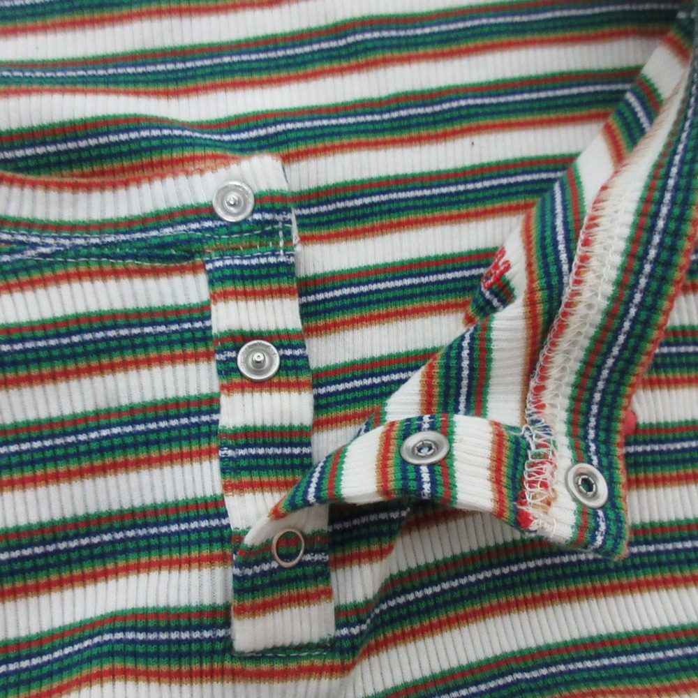 ヒステリックグラマー 刺繍ヘンリーネックチビTシャツ