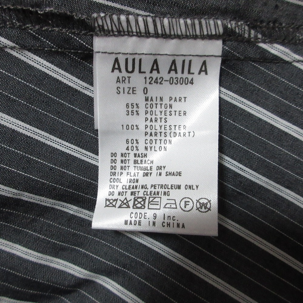 アウラアイラ WAIST DRAWSTRING SHIRT ワンピース