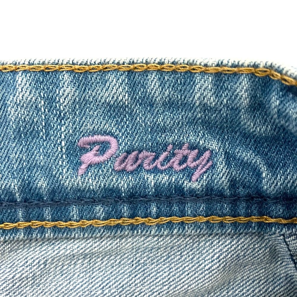 ヤヌーク Wide Straight Purity デニムパンツ
