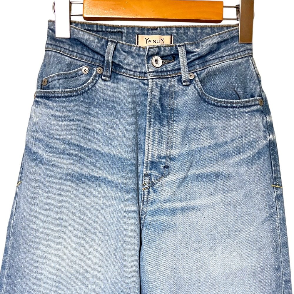 ヤヌーク Wide Straight Purity デニムパンツ