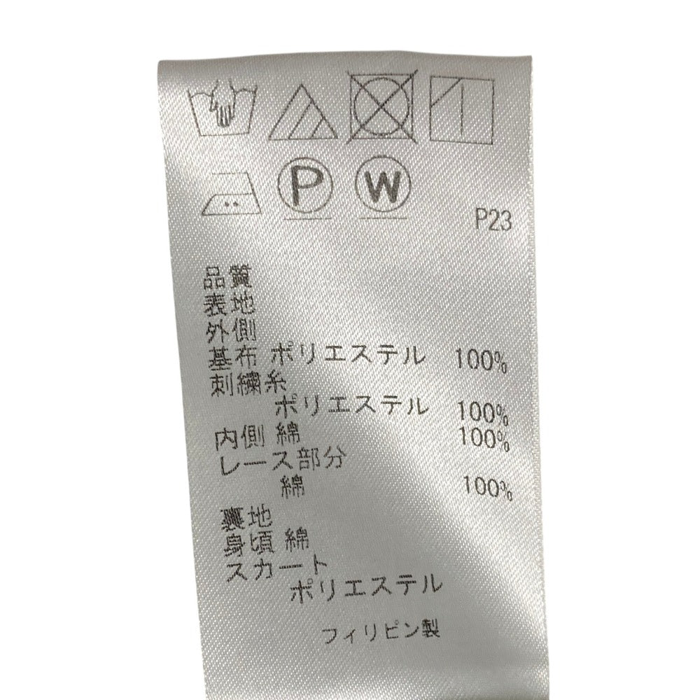 トッカ フラワー刺繍ノースリーブドレス