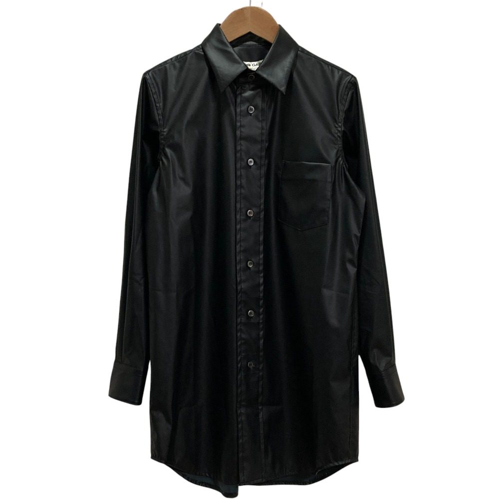コムデギャルソン ストレッチエコレザー ロングシャツ