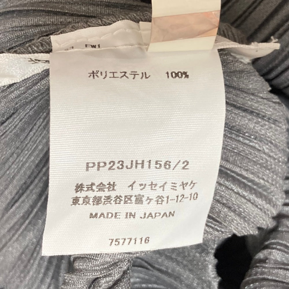 プリーツプリーズイッセイミヤケ ハイネックロングスリーブワンピース