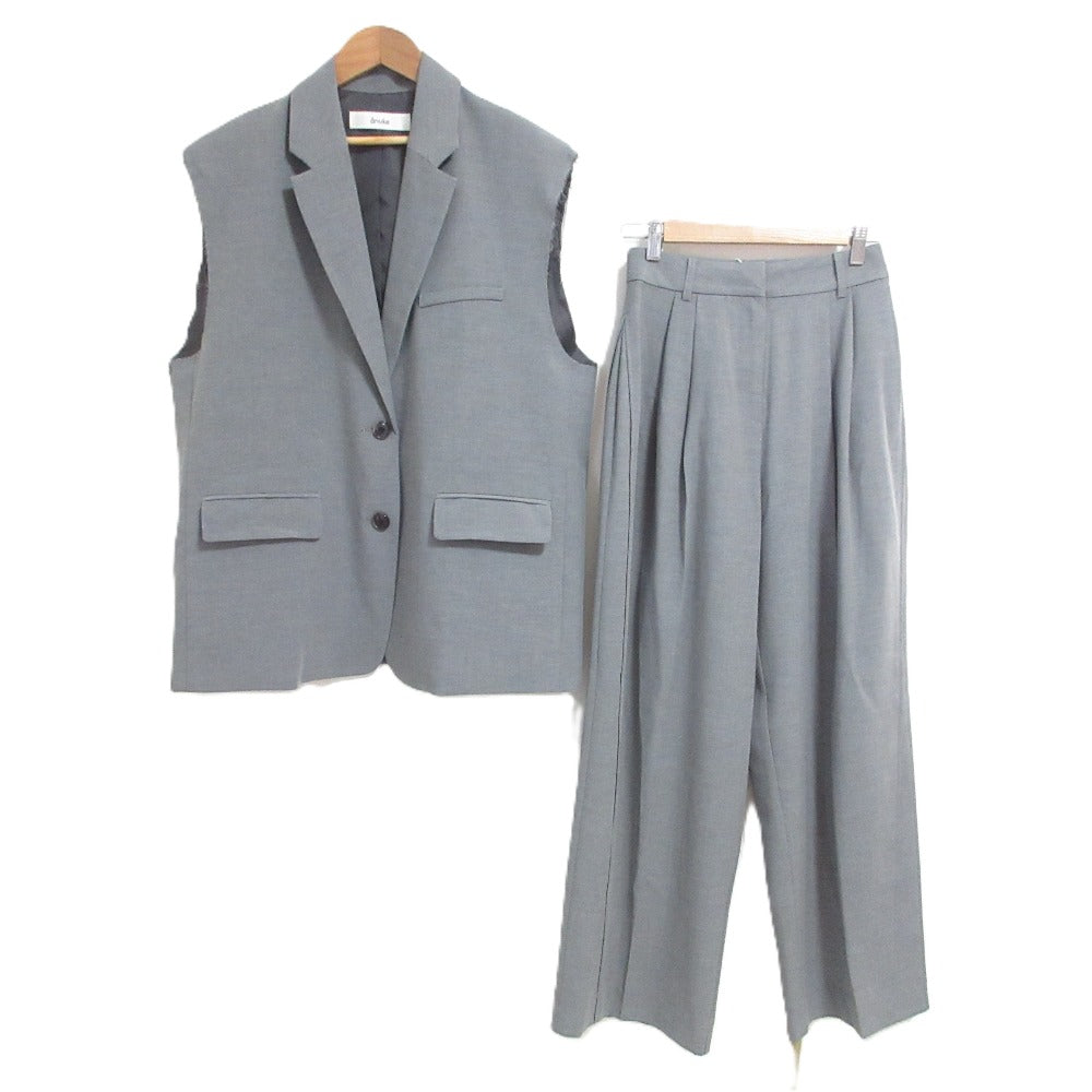 アンヌーク Cutoff Over Vest Panel Wide Pants セットアップ