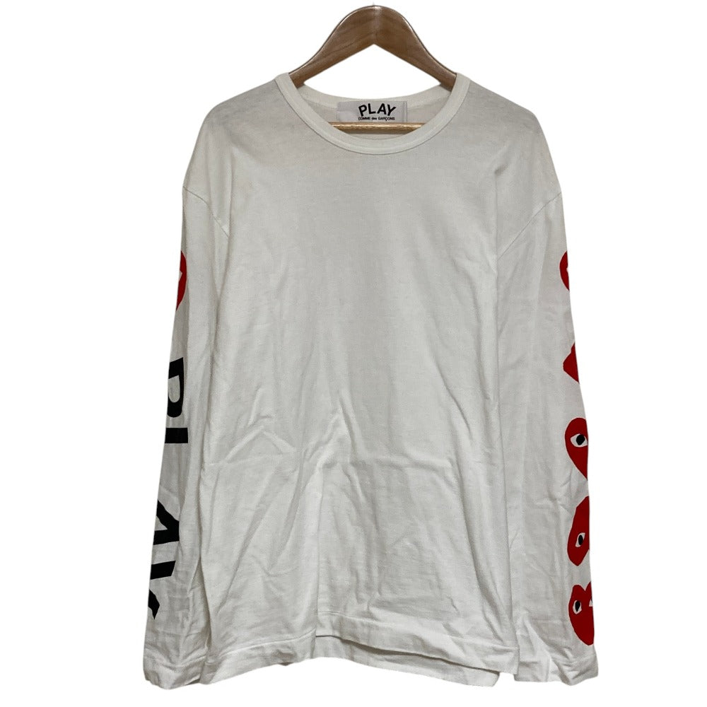 プレイコムデギャルソン ハートプリントロングスリーブTシャツ