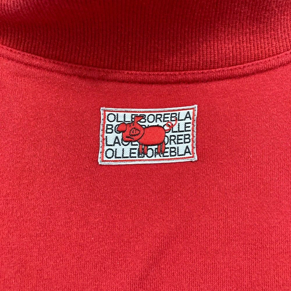 オレボレブラアルベロベロ 刺繍モックネックスウェットチュニック