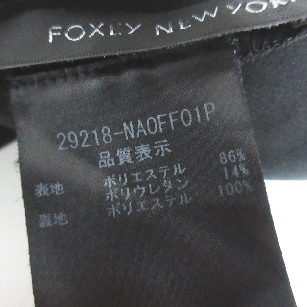 フォクシーニューヨーク ジップアップフィット&フレアワンピース