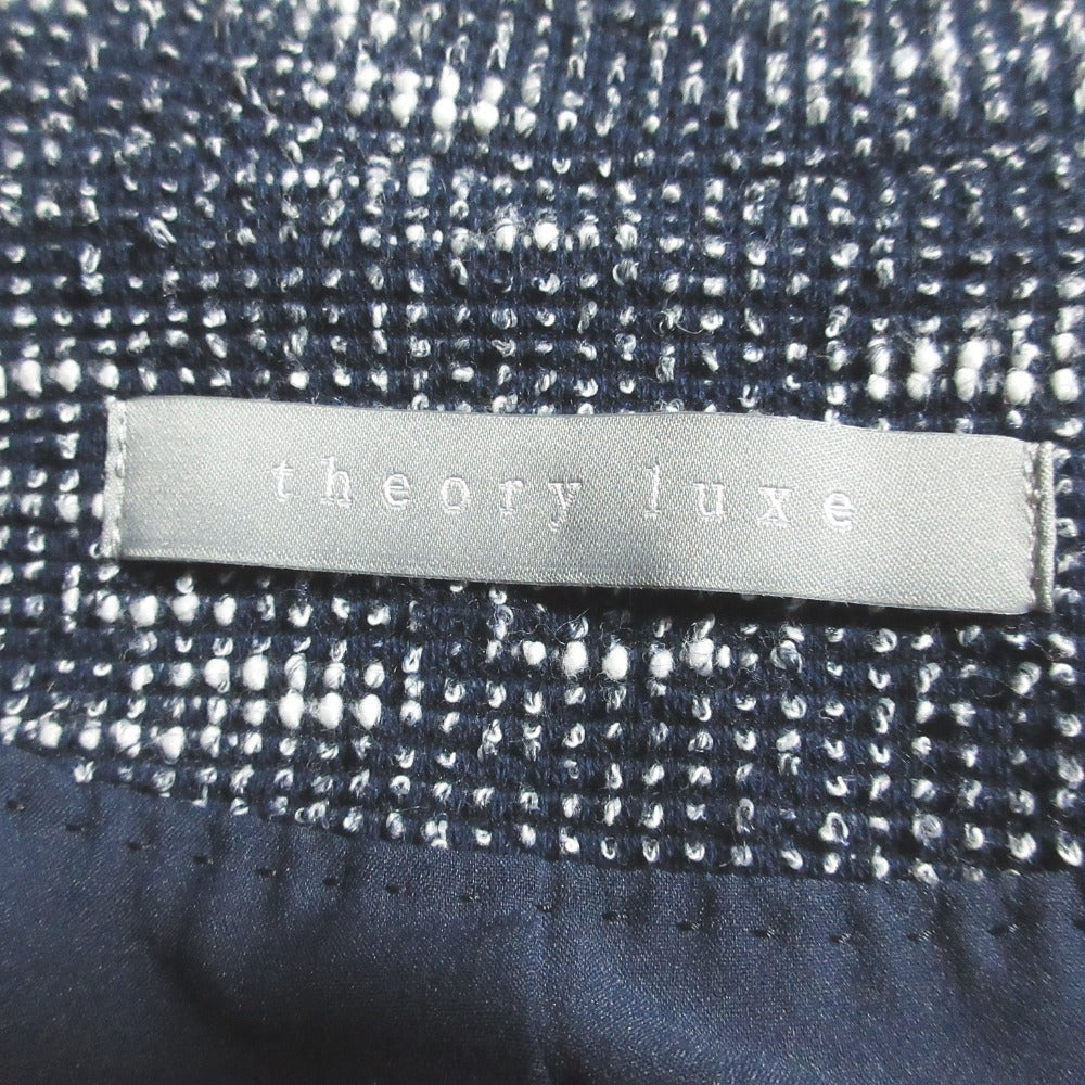 セオリーリュクス Tweedy ノーカラージャケット