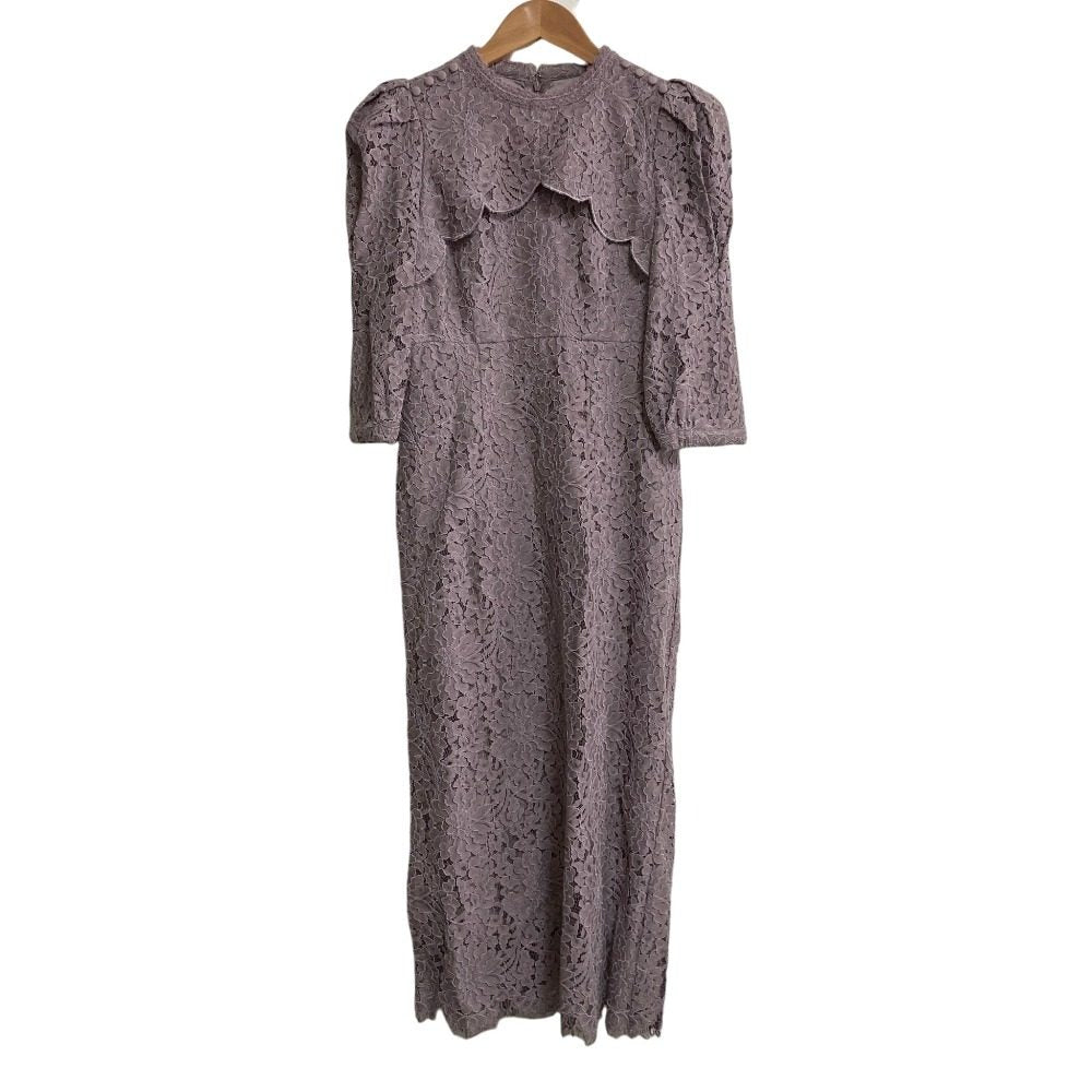 ハーリップトゥ Scallop belted laceワンピース