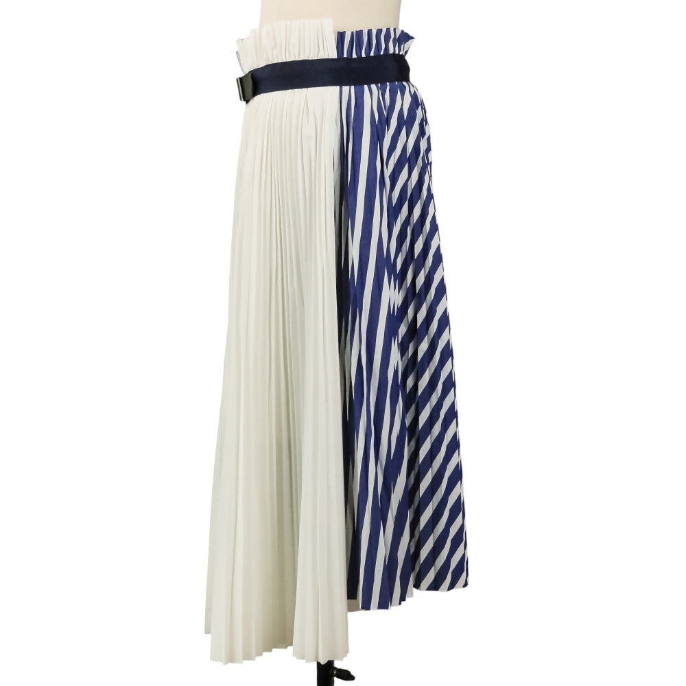 サカイ Stripe Shirting プリーツスカート