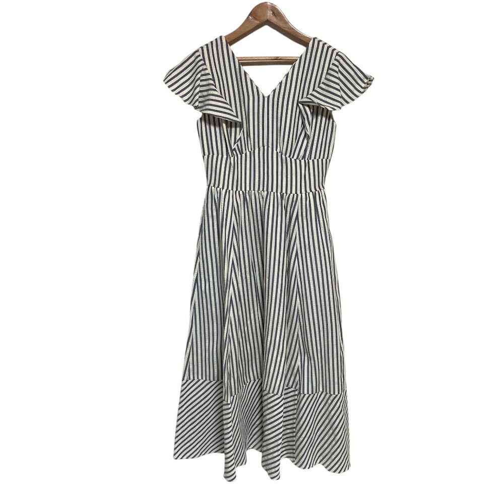 ハーリップトゥ Kerry Striped Ruffle ワンピース