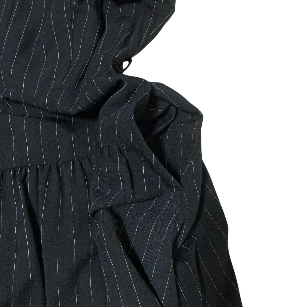 ハーリップトゥ Pin-Striped Belted Flared ドレス