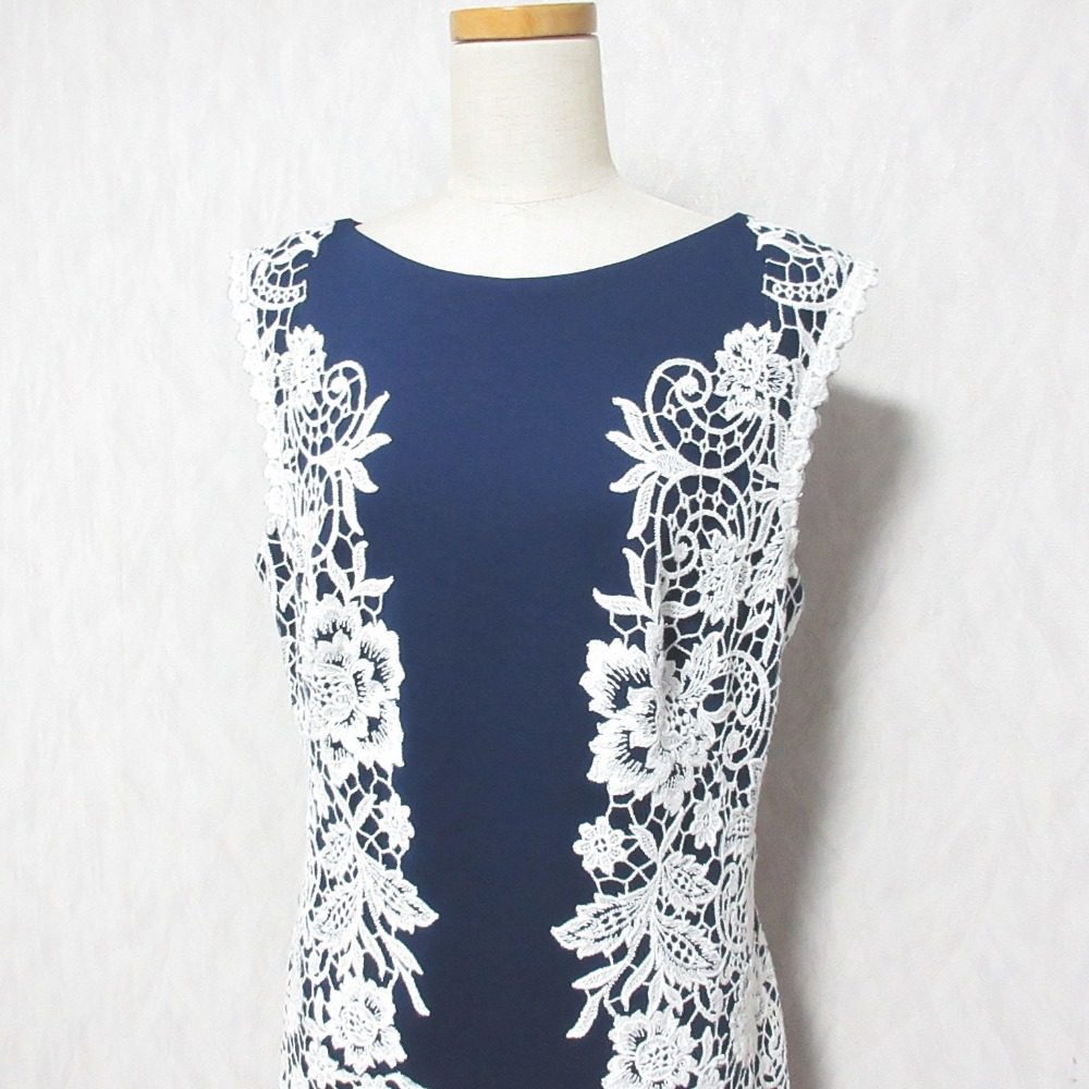 タダシショージ Marlene Neoprene刺繍ドレス