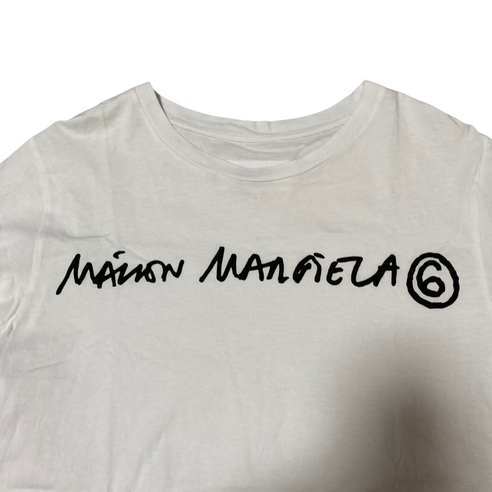 エムエムシックス メゾンマルジェラ レターロゴプリントショートスリーブTシャツ