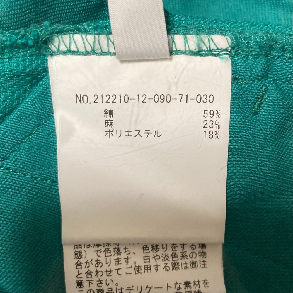 ルルウィルビー リネンブレンドテーパードパンツ