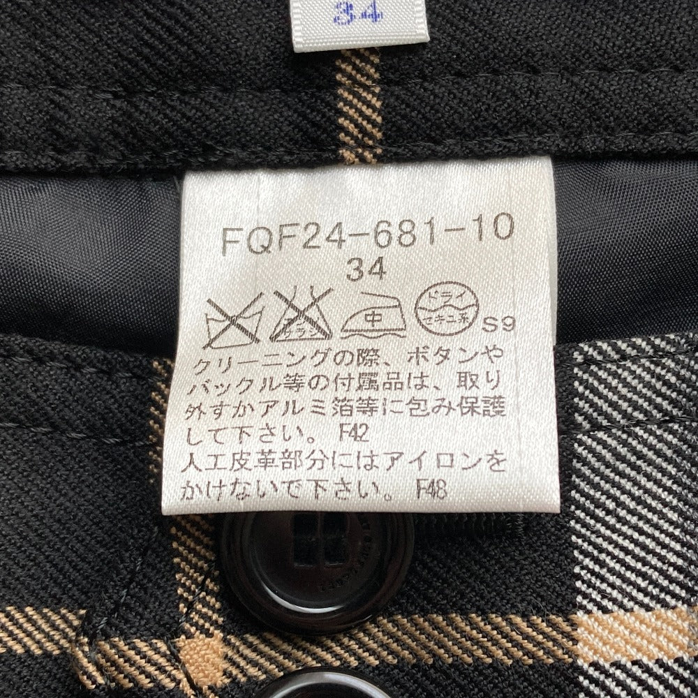 バーバリーブルーレーベル チェックパンツ