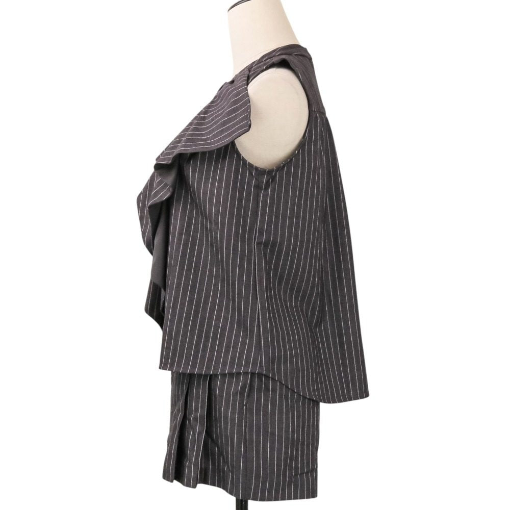 ハーリップトゥ Fleurine Ruffle Blouse Double Tuck Front Shorts セットアップ