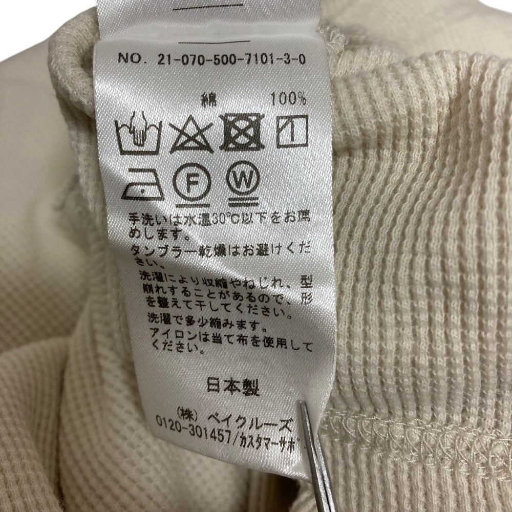 ドゥーズィエムクラス コットン長袖ワッフルTシャツ