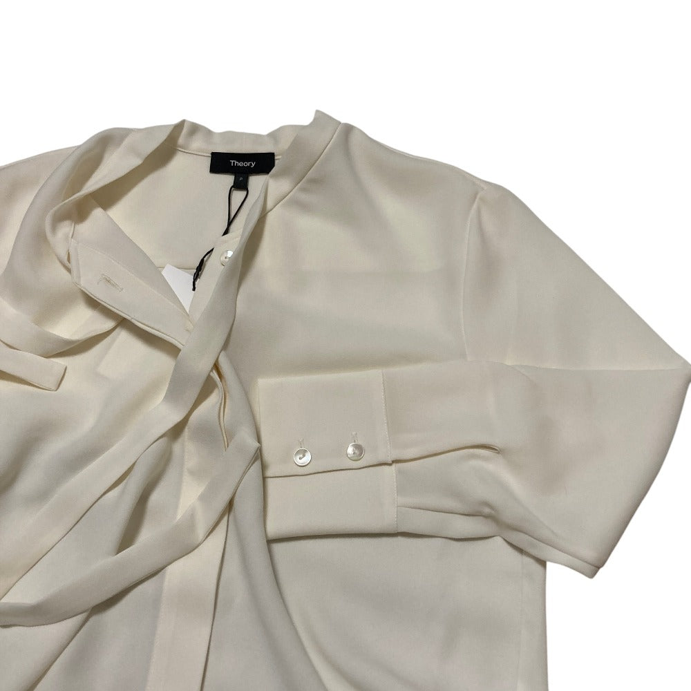 セオリー PRIME GGT TIE BLOUSE シルクブラウス