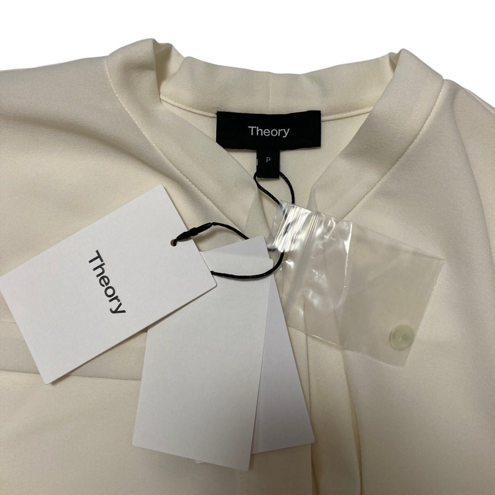 セオリー PRIME GGT TIE BLOUSE シルクブラウス