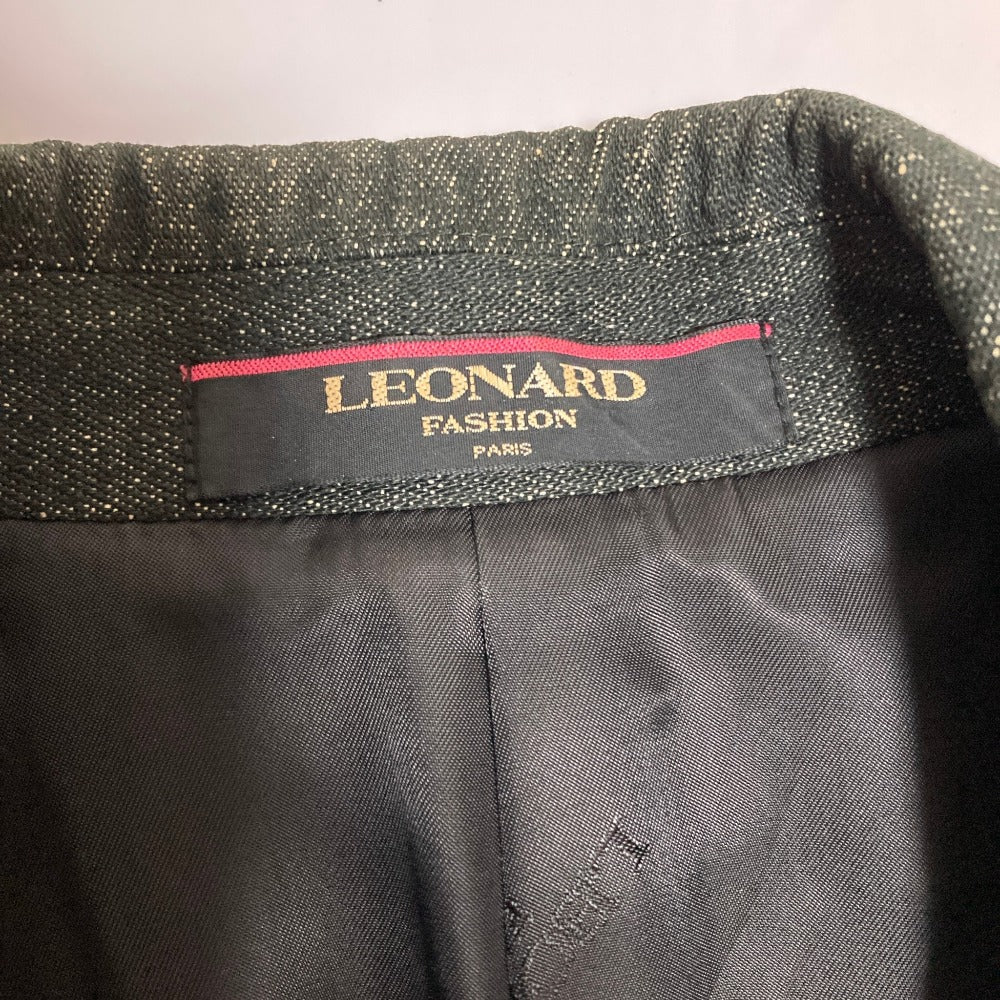 レオナールファッション シルクデニムシャンブレー ジャケット