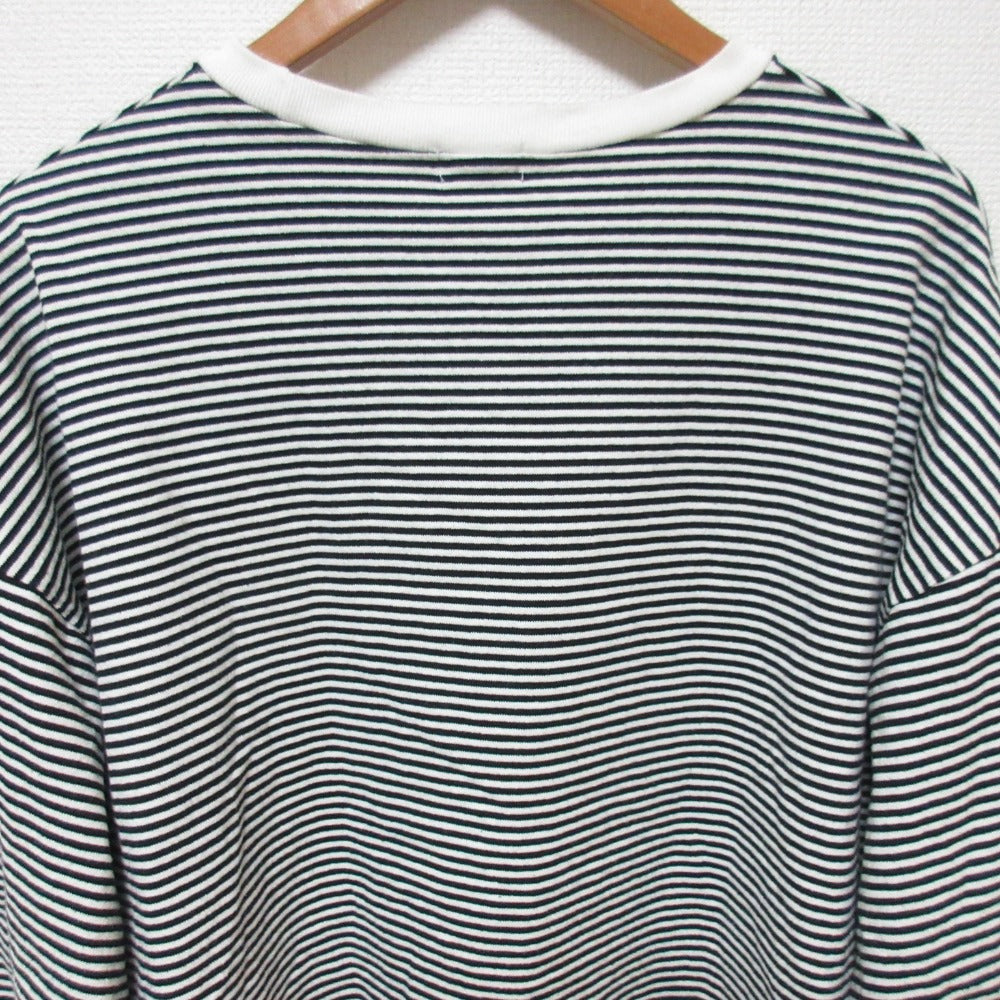 ロンハーマン ボーダー コットンロングスリーブワイドTシャツ