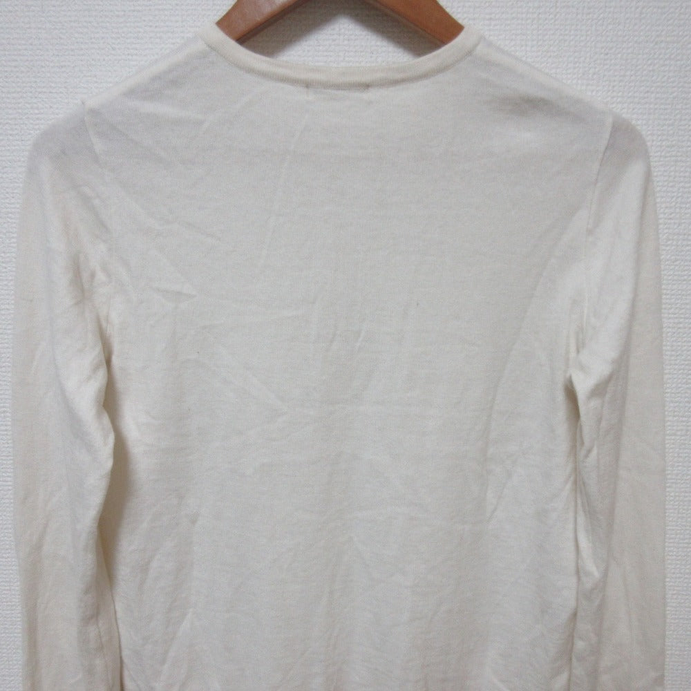 ジュライナイン コットンカシミヤブレンドヘンリーネックカットソー