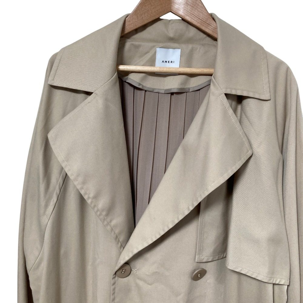 アメリ BACK PLEATS TRENCH コート