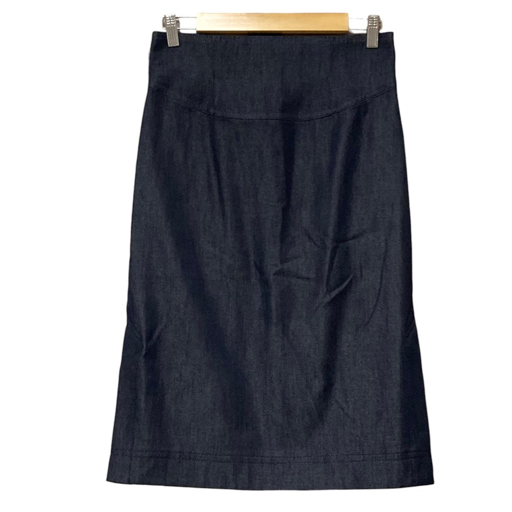 ランバンコレクション シルクブレンドデニムスカート