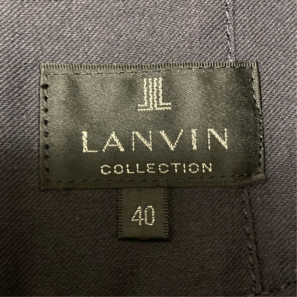 ランバンコレクション シルクブレンドデニムスカート