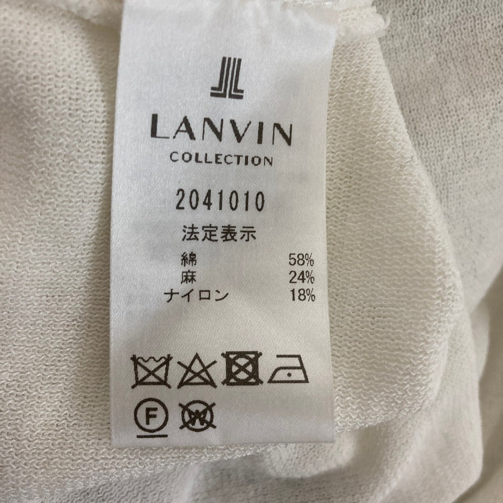 ランバンコレクション リネンブレンドボレロカーディガン