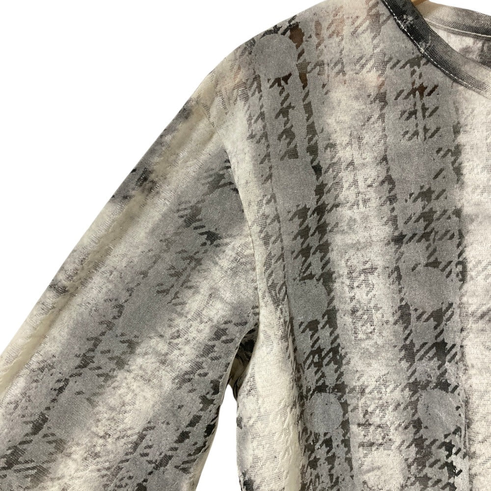 ヨウジヤマモト HOUNDTOOTH DOTS TULLE カーディガン