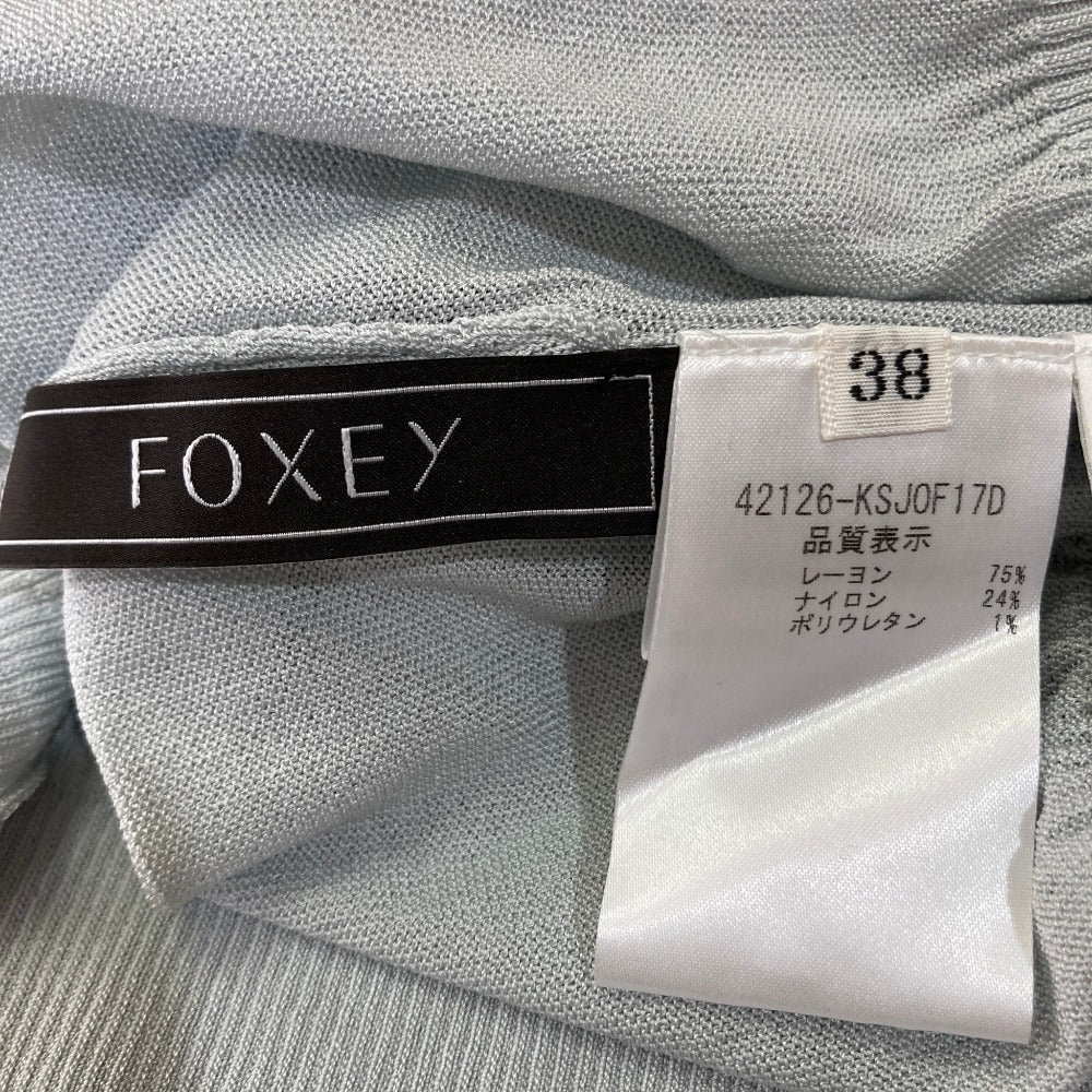 フォクシー シアーVネックニットカーディガン