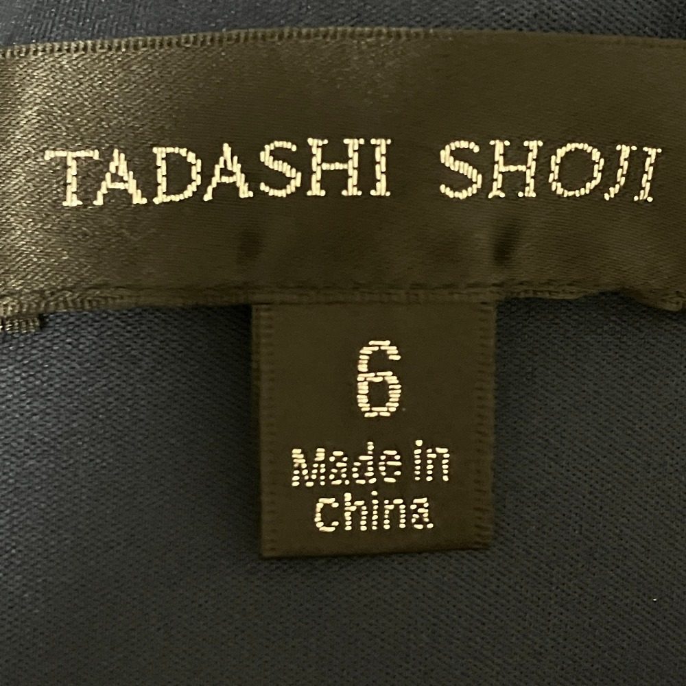 タダシショージ レース刺繍スパンコールドレス