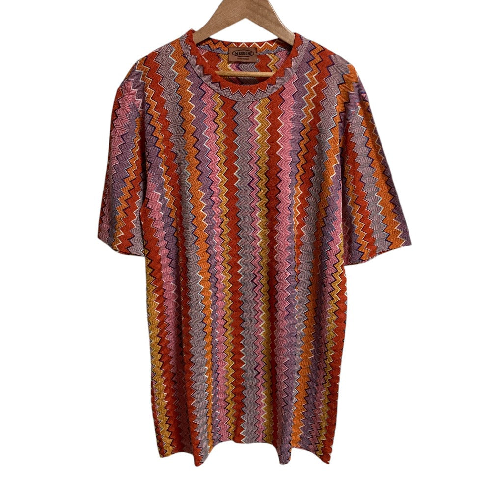 ミッソーニ シェブロンジャカードニットカットソー