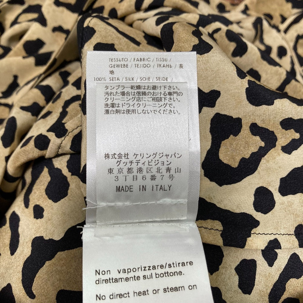 グッチ レオパード シルクブラウス