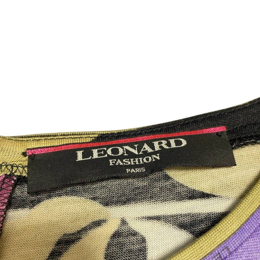 レオナールファッション ウールシルクワンピース