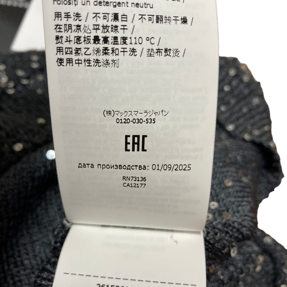 マックスマーラウィークエンド テンポ スパンコールノースリーブニット